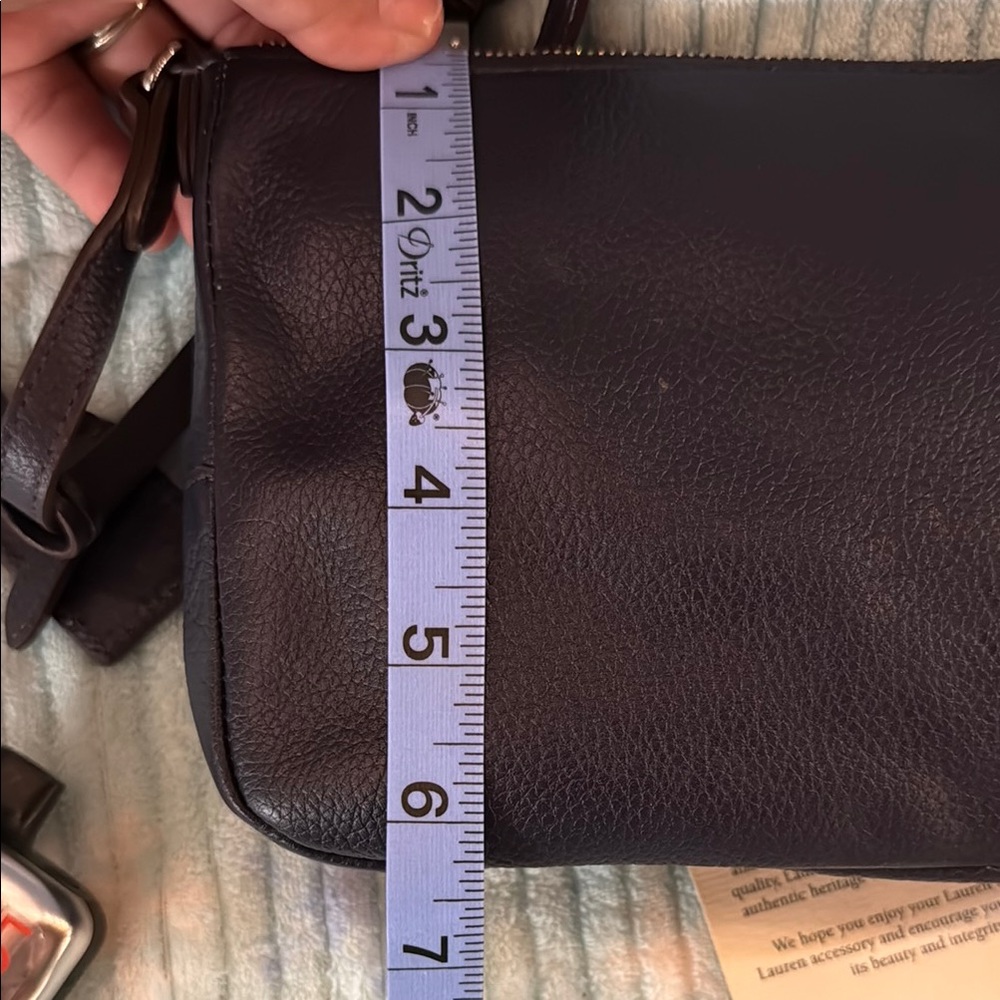 Lauren Ralph Lauren(navy) Leather Bag - Picture 5 of 7